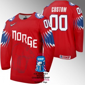 Norwegen IIHF World Championship 2023 Custom Rot Trikot - Herren